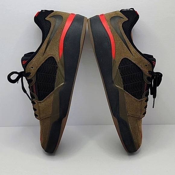 Nike | SB Ishod Wair brown/black suede low top sneakers | MENS 10.5 - Picture 6 of 8